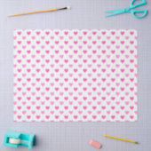 Roze Hart Borstkanker Bewustzijnspatroon Tissuepapier (Craft)