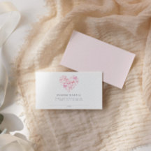 Roze Hart Bow Custom Baby shower Luier Raffle