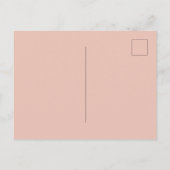 Roze Hart Bril Citaat Briefkaart (Achterkant)