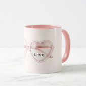 Roze Hart Bril Liefde Mok (Voorkant rechts)