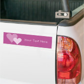 Roze hart bumpersticker aanpassen (Op Truck)