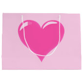 Roze Hart Cadeautas (Achterkant)
