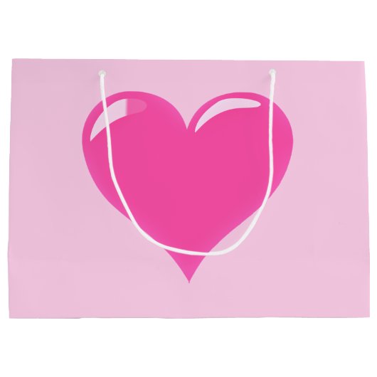 Roze Hart Cadeautas (Achterkant)