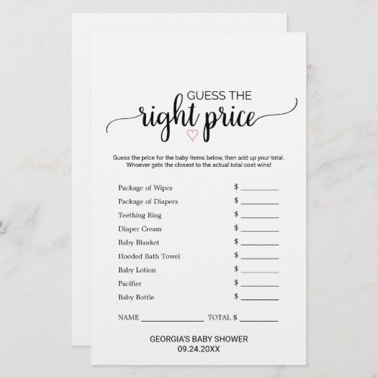 Roze hart | Calligrafie wat er in uw telefoonspel  (Voorkant / Achterkant)