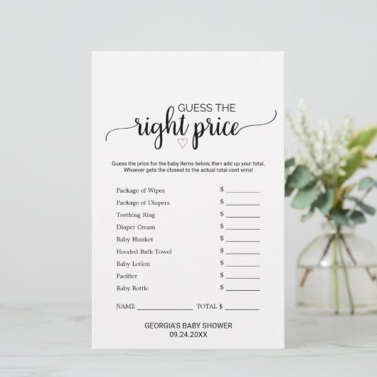 Roze hart | Calligrafie wat er in uw telefoonspel  (Staand voorkant)