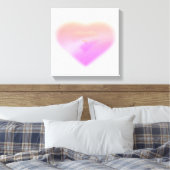 roze hart canvas afdruk (Insitu (Slaapkamer))