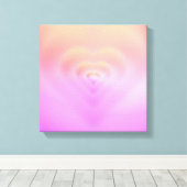 roze hart canvas afdruk (Insitu (Houten vloer))