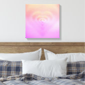 roze hart canvas afdruk (Insitu (Slaapkamer))