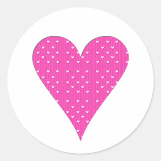 Roze Hart Collectie Ronde Sticker