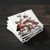 Roze Hart Cottage Kerstmagneet Magneet