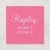 Roze Hart Cupcake Bruids Baby shower Bruiloft Informatiekaartje (Achterkant)