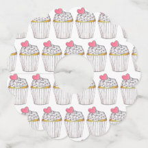 Roze Hart Cupcake Bruids Baby Shower Feest