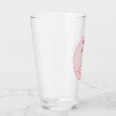 Roze Hart Cupcake Bruiloft Baby Shower Favoriet Glas (Rechts)