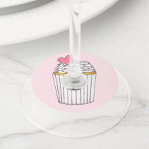 Roze Hart Cupcake Bruiloft Baby Shower Feest