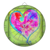 roze hart dartbord (Voorkant)