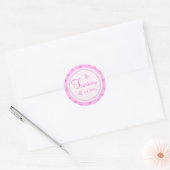 Roze Hart: Denken aan jullie Stickers (Envelop)