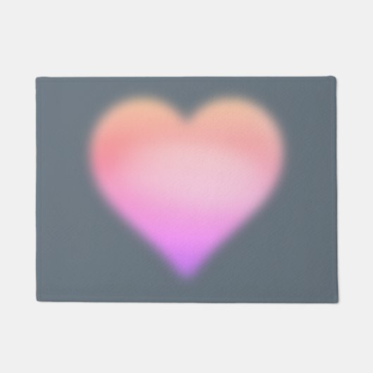 roze hart deurmat (Voorkant)