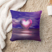 Roze hart drijvend kussen (Deken)