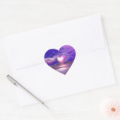 Roze hart drijvend sticker (Envelop)