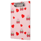 roze hart en bessen klembord (Links)