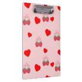 roze hart en bessen klembord (Rechts)