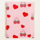 roze hart en bessen planner (Voorkant)