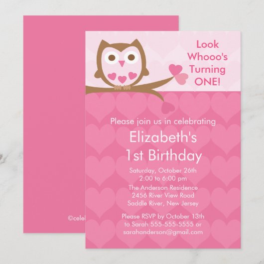 Roze hart - en oorheelkunde kaart (Voorkant / Achterkant)