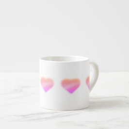 roze hart espresso kop