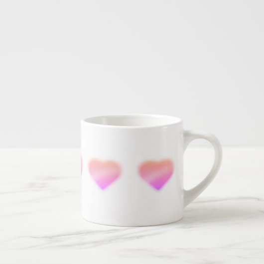 roze hart espresso kop (Rechts)