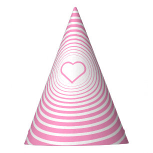 Roze Hart Feesthoed - Kies Kleuren Feesthoedjes