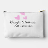 Roze hart felicitaties afstuderen aquarel a etui (Achterkant)