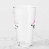 Roze hart felicitaties afstuderen aquarel a glas (Rechts)
