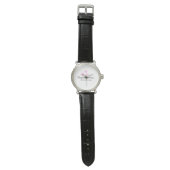 Roze hart felicitaties afstuderen aquarel a horloge (Vlak)