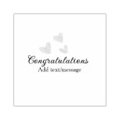 Roze hart felicitaties afstuderen aquarel a rubberstempel (Afrduk)