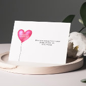 Roze Hart Gepersonaliseerde Notitiekaarten Notitiekaartje