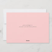 Roze Hart Gradient valentijn Foto Feestdagenkaart (Achterkant)