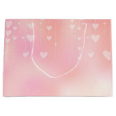 Roze hart groot cadeauzakje (Voorkant)