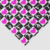 ROZE HART GYMNASTIEK ONTWERP TISSUEPAPIER (Detail)