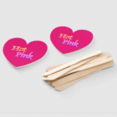 Roze hart handwaaiers handwaaier (Niet-gemonteerd)