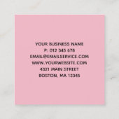 Roze hart Hartelijk dank voor het winkelen op klei Klantenkaartje (Achterkant)