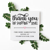 Roze hart Hartelijk dank voor het winkelen op klei Klantenkaartje