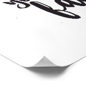 Roze hart hé, ik hou van je gezicht poster (Hoek)