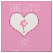 Roze hart I liefhebbend Afbeelding Skating Stof (Close Up)