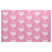 Roze hart I liefhebbend Afbeelding Skating Stof (Fat Quarter)