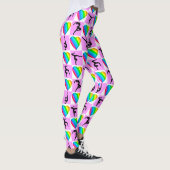 ROZE HART IK HOU VAN GYMNASTIEK LEGGINGS (Rechts)