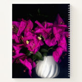 Roze hart in het zwart notitieboek (Achterkant)