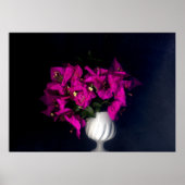 Roze hart in zwart poster (Voorkant)