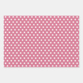 Roze Hart Inpakpapier Set | Mooie Cadeaupapier Pat (Voorkant 2)