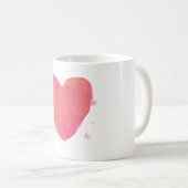 Roze hart koffiemok (Voorkant rechts)