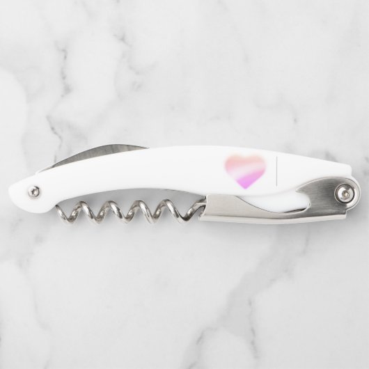 roze hart kurkentrekker (Achterkant)